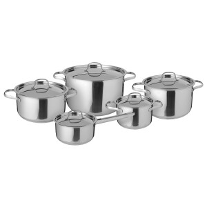 LIVARNO home RVS pannenset (RVS deksel)