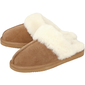 esmara Leren heren pantoffels (Bruin, 44)