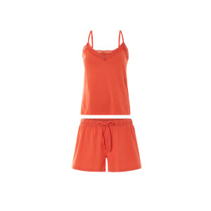esmara Korte dames pyjama (Oranje, M (40/42))