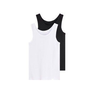 pepperts! 2 kinder hemden (158/164, Wit/zwart)