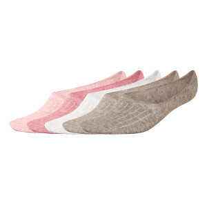 esmara 5 paar sokken (roze/wit/beige, 35-38)