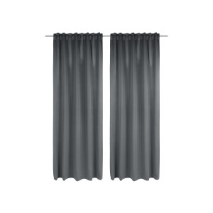 LIVARNO home Verduisterende gordijnen 135 x 254 cm (Grijs)