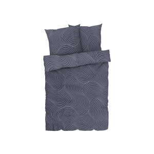 LIVARNO home Satijnen dekbedovertrek 240 x 220 cm (Blauw)