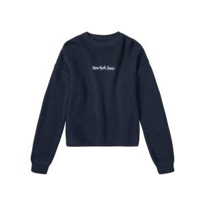 pepperts! Meisjes gebreide pullover (134/140, Marineblauw)