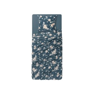 LIVARNO home Dekbedovertrekset 140 x 200 cm (Marineblauw)