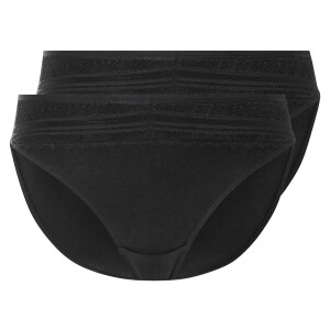 esmara 2 dames slips (Zwart, M (40/42))