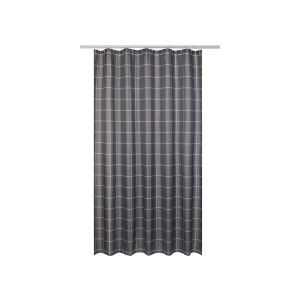 LIVARNO home Douchegordijn 180 x 200 cm (grijs geruit)