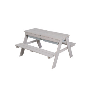 roba Kinder picknicktafel (met speelbakken, Grijs)