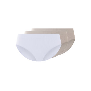 esmara 3 dames slips (Grijs/wit, M (40/42))