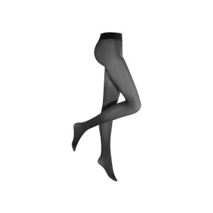 esmara Dames thermopanty 70 DEN (zwart net, L (44/46))