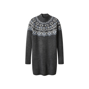 esmara Gebreide dames jurk (Grijs, S (36/38))