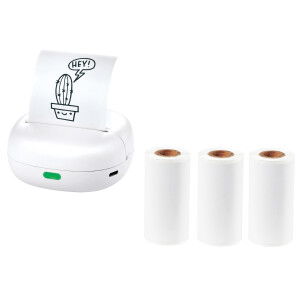 SILVERCREST Mini printer met 3 rollen printpapier