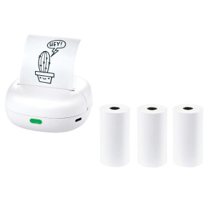 SILVERCREST Mini printer met 3 rollen printpapier