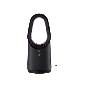 SILVERCREST Bladloze tafelventilator met LED (Zwart)