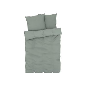 LIVARNO home Satijnen dekbedovertrek 200 x 200 cm (Groen)