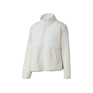 CRIVIT Dames fleecejas Glamour (Wit, XS (32/34))