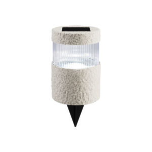 LIVARNO home Solar tuinlamp (Cilindrisch, Lichtgrijs)