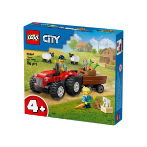 LEGO City Rode tractor met aanhanger en schapen - 60461