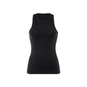 esmara Dames geribde tanktop (Zwart, S (36/38))