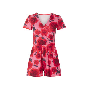 esmara Dames jumpsuit (S (36/38), Patroon roze/rood)