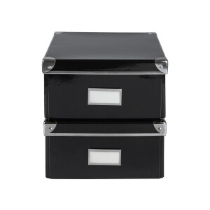 crelando Opbergboxen (a4x2, Zwart)