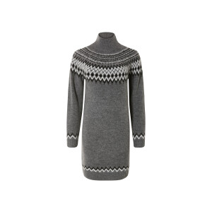 esmara Gebreide dames jurk (Grijs, XS (32/34))