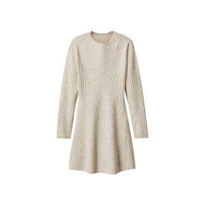 esmara Gebreide dames jurk (Wit, L (44/46))