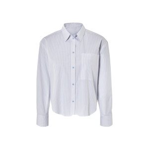 esmara Dames blouse (stijf blauw/wit, 38)
