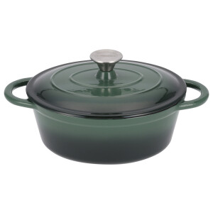 SILVERCREST Gietijzeren pan 25 cm 3 L (Groen)