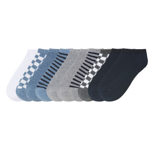 pepperts! 10 paar kinder sokken (blauw/wit/grijs/marineblauw, 39-42)