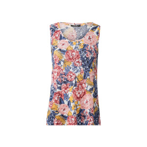 esmara Linnen dames top (S (36/38), bloemen)