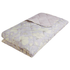 LIVARNO home Plaid 150 x 250 cm (Bloemen/beige)