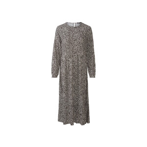 esmara Dames midi-jurk (40, Zwart/print)