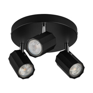 LIVARNO home Plafondlamp (Plafondlamp, mat zwart)
