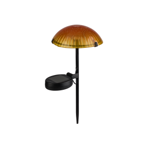 LIVARNO home Solar LED-paddenstoel (Oranje)