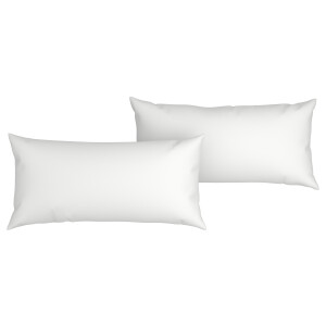 LIVARNO home 2 Mousseline kussenslopen 80 x 40 cm (Wit)