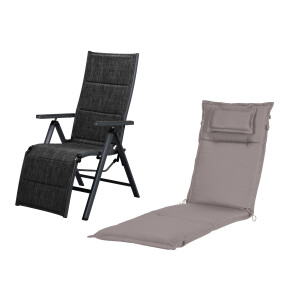 LIVARNO home Tuinstoel met kussen Toronto Deluxe