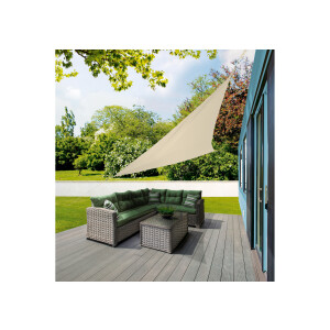 LIVARNO home Schaduwdoek (driehoekig/beige)