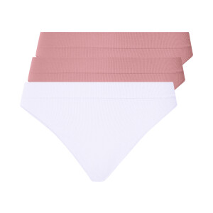 esmara 3 dames strings (Roze/wit, S (36/38))