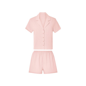 esmara Korte mousseline dames pyjama (Lichtroze, L (44/46))