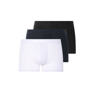 esmara Men 3 Heren boxers (zwart/donkerblauw/wit, L)