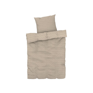LIVARNO home Dekbedovertrek 140 x 200 cm (ornament beige)