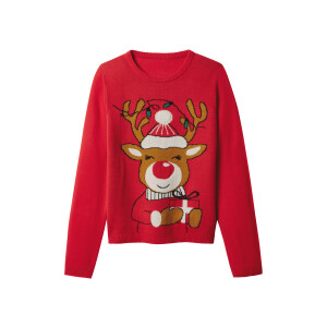 esmara Kinder kersttrui met lampjes (Rood, 158/164)