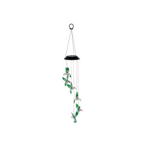 LIVARNO home Solar LED-windspel (Groene kolibri&apos;s)