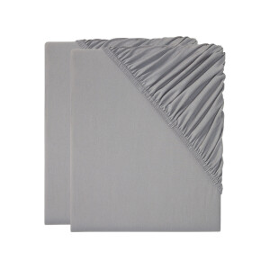 LIVARNO home 2 jersey hoeslakens 100 x 200 cm (Grijs)