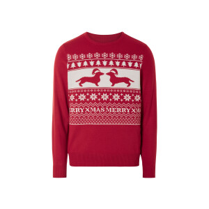 LIVERGY Heren Kersttrui (Rood, M)