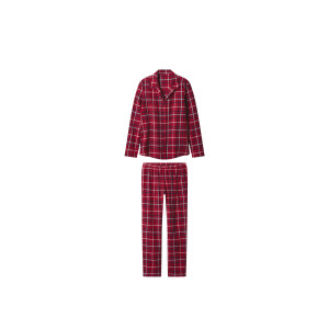 esmara Flanellen dames pyjama (Rood, L (44/46))