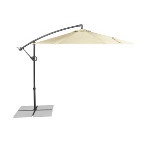LIVARNO home Zwevende parasol crème