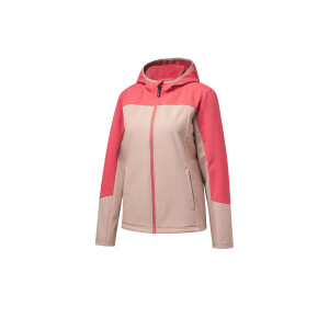 CRIVIT Dames thermo softshelljas (S (36/38), Beige/rood)