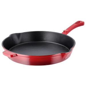 SILVERCREST Gietijzeren koekenpan 30 cm (Rood)
